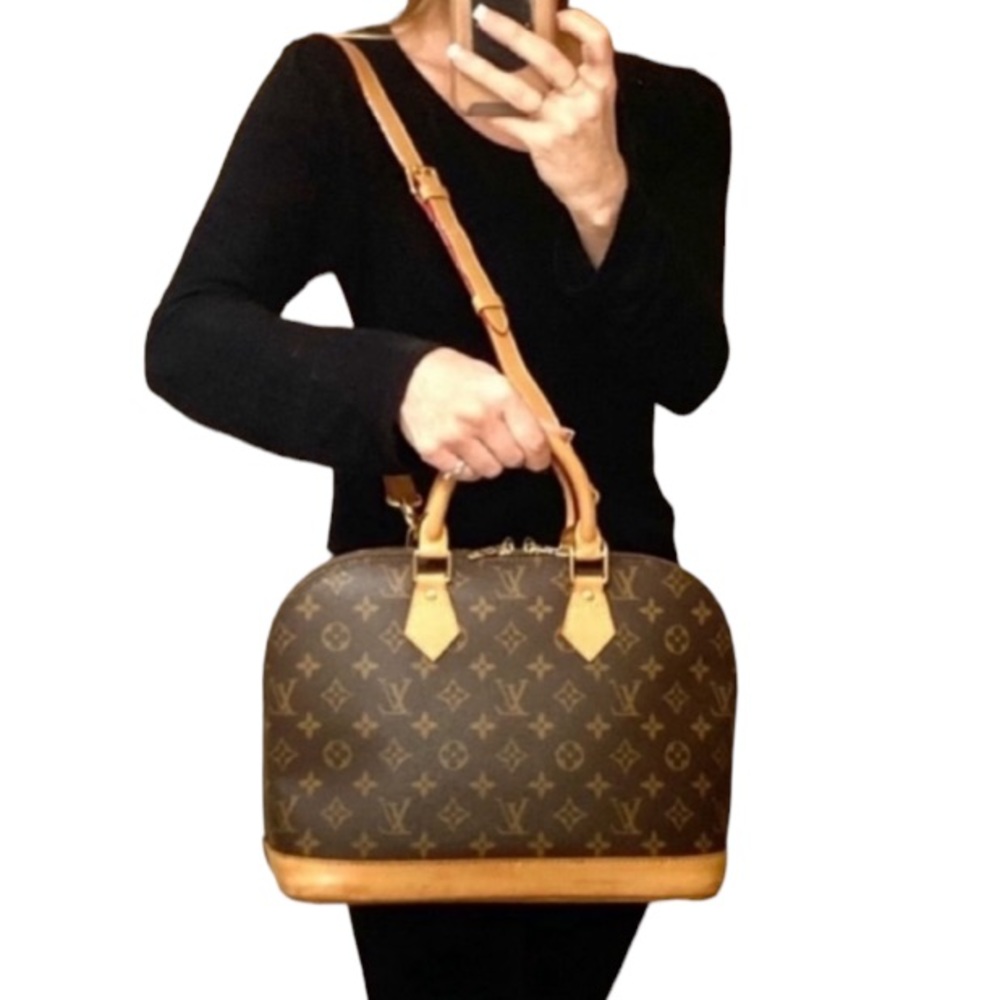 GOOD CONDITION! Authentic Louis Vuitton Alma PM Shoulder Bag Tote Handbag Purse - Picture 16 of 16